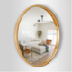 Зеркало круглое деревянное Luxury Wood Perfection Natural Light Ясень 65 см - изображение 2