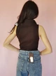 Боді-майка Boohoo чорний в рубчик з блисківкою 9748 L (46) - зображення 7