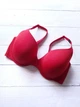 Бюстгальтер Victoria`s Secret красный с гипюром сзади А-127 36DD/80E - изображение 1