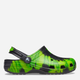 Chodaki męskie Crocs Classic Tie-Dye Graphic CR205453-BKLP 42-43 (M9) 26.3 cm Czarny/Zielony (191448790421) - obraz 1