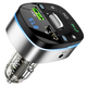Автомобильный FM-Трансмиттер модулятор с быстрой зарядкой HOCO E71 |BT5.0, 2USB, QC3.0 18W| Черный - изображение 3