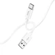 Кабель USB Hoco X87 Magic silicone Type C Колір Бiлий - изображение 5