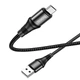 Кабель Hoco Micro USB Excellent charging data cable X50 |1m, 2.4A| black - изображение 3