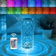 Лампа настільна акумуляторна з пультом та сенсорним вимикачем Solar LED RGB Diamond-215 прозора - зображення 3
