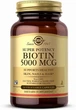 Биотин Solgar, Biotin (Super potency) 5000 мкг, 50 капсул - изображение 5