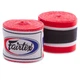 Бинты боксерские 2 шт. хлопок FAIRTEX 3 метра, белый-синий-красный - изображение 3