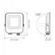 LED прожектор VIDEX F3e 10W 1000Lm 5000K AC/DC 12-48V - зображення 6
