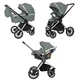 Коляска універсальна CARRELLO Optima CRL-6504 (3in1) Nordic Green у льоні - зображення 1