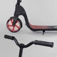 Самокат детский двухколесный Best Scooter с 8 лет широкий руль черный с красным 18424 - изображение 9