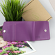 Женский кожаный кошелек маленький на кнопке Handycover HC0062 фуксия - изображение 8