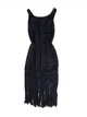 Сукня чорна з бахромою знизу No brand 9263 XL(48) - зображення 4