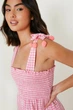 Сукня-сарафан в клітинку Boohoo Рожева (9873 XL/48) - зображення 4