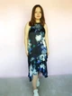 Платье синее в цветы миди Lipsy 9139 48 (XL) - изображение 2