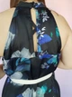 Платье синее в цветы миди Lipsy 9139 48 (XL) - изображение 6