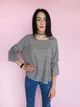 Блуза&nbsp;свободная в клеточку Boohoo Серая (10395 XS/40) - изображение 2