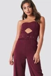 Комбинезон женский бордовый Na-KD 1018-001221-0212-011 8494 40 (L) - изображение 1