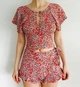 Топ в ромашки ZARA Червоний (9979 S/26) - зображення 4