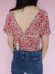 Топ в ромашки ZARA Червоний (9979 S/26) - зображення 9