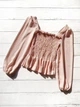 Топ резинка с длинными рукавами Boohoo Розовый (10375 XS/40) - изображение 6