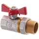 Кран с американкой 3/4" прямой WATERPRO красный [WP0152] - изображение 3