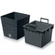 Горщик для рослин Prosperplast Furu Square Low 7.5/10 л Синій (5905197457406) - зображення 2