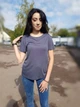 Футболка серая со вставкой гипюра сзади VERO MODA 7516 M (44) - изображение 1