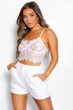 Шорты с жемчуженками Boohoo Айвори ( 9926 M/44 ) - изображение 1