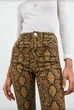 Джинсы женские змииный принт Zara Коричневые (9960 38р) - изображение 7