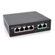 POE сетевой коммутатор Merlion 4 POE 10/100 2 RJ45 10/100 блок питания 52V 1.05A свитч видеонаблюдения - изображение 1