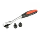 Трещотка со сменными внутренними квадратами Powerfix, 3/8", 1/4", 1/2", сталь, резина, Красный, Черный - изображение 1
