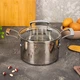 Кастрюля з кришкою Krauzer Graphite 6 л 24 см (78314) - изображение 1