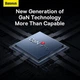 Мережевий зарядний пристрій Baseus 65W Quick Charge GaN2 Pro QC4.0+PD3.0 1USB+2Type-C 5A + кабель Baseus Type-C to Type-C 100W 20V/5A 1м (CCGP120202) White - зображення 11