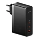 Сетевое зарядное устройство Baseus 140W GaN5 Pro Fast Charger QC4.0+PD3.1 USB+2Type-C 5A + кабель Baseus Type-C to Type-C 240W 48V/5A 1мBlack - изображение 1