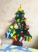 Фетровая Новогодняя Елка Сделай Сам 100х70 См. Елка На Стену С Игрушками На Липучках. Елка Настенная Из (299442) - изображение 5