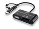 USB-концентратор BauTech Багатофункціональний 3 в 1 Чорний (1011-607-01) - зображення 1