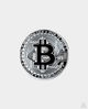 Сувенирная монета Bitcoin - Серебро - изображение 1