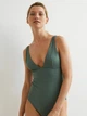 Купальник суцільний жіночий H&M 061017357 42 Зелений (OS_6666000220721) - зображення 1