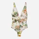 Купальник слитный женский H&M 060811777_beigefloral 36 Кремовый/Цветы (OS_6666000223128) - изображение 1
