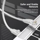 ​Сетевой патч-корд кабель Vention Cat 6 UTP Lan RJ45 Patch Cable 1m IBEHF gray - изображение 3