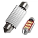 Лампа в автомобиль LED C5W C10W 36мм KRN 12 SMD 4014, с обманкой Canbus, белый - изображение 2