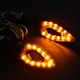 Указатели поворота KRN 2шт LED поворотники для мотоцикла, желтые - изображение 4