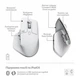 Мишка Bluetooth Logitech MX Master 3S For Mac (910-006572) Pale Grey - изображение 3