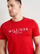 Футболка хлопковая длинная мужская Tommy Hilfiger 10636.71 S Красная - изображение 4