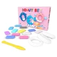Набор для креативной лепки TM Moon Light Clay Donut Set ANIMALS легкий прыгающий пластилин - РУС 70088 - изображение 1