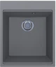 Кухонная мойка гранит MIRAGGIO Lagoon 420 Gray с сифоном - изображение 2