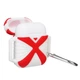 Чехол для наушников X-HuWei i-Smile для Apple AirPods IPH1443 Red+White (702334) - изображение 2