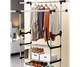 Вешалка напольная для одежды Triple Stand Hanger двойная телескопическая 3 полки для обуви 160х80х38 см (Triple Stand Hanger_704) - изображение 6