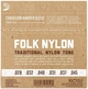 Струни для класичної гітари D'Addario EJ34 FOLK NYLON 80/20 Bronze Ball End Black Treble - зображення 3