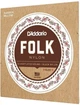 Струны для классической гитары D'Addario EJ32 FOLK NYLON Ball End Silver Wound / Black Treble - изображение 2