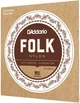 Струны для классической гитары D'Addario EJ33 FOLK NYLON 80/20 Bronze Ball End Clear Treble - изображение 2